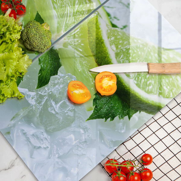 Kitchen worktop protector Lime mint and ice
