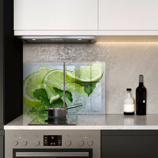 Kitchen worktop protector Lime mint and ice