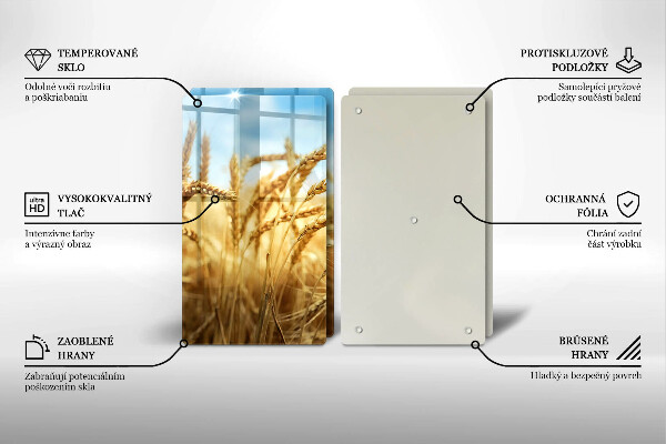 Induction hob cover Cereals in the field