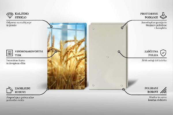 Induction hob cover Cereals in the field