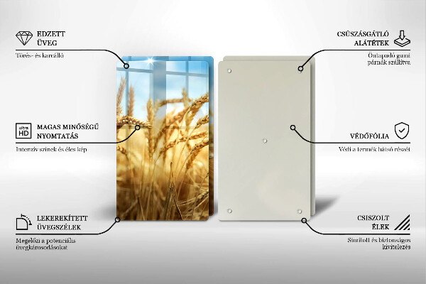 Induction hob cover Cereals in the field