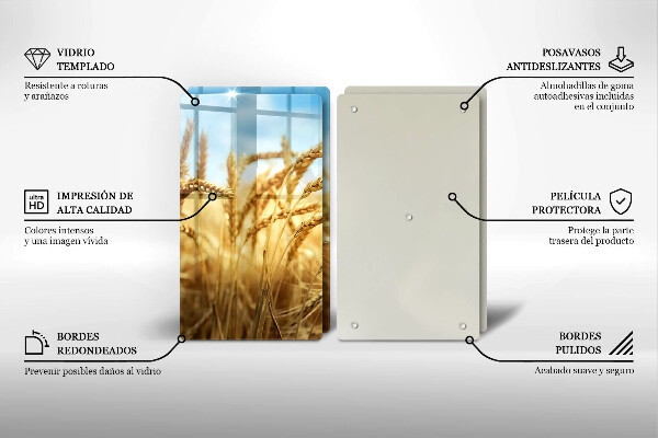 Induction hob cover Cereals in the field