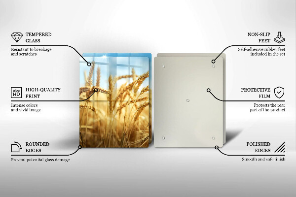 Induction hob cover Cereals in the field