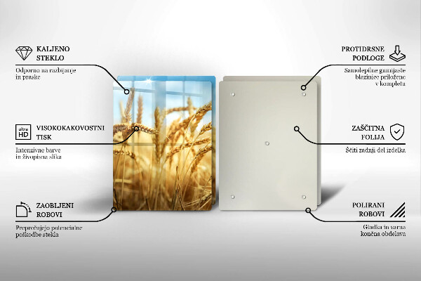 Induction hob cover Cereals in the field