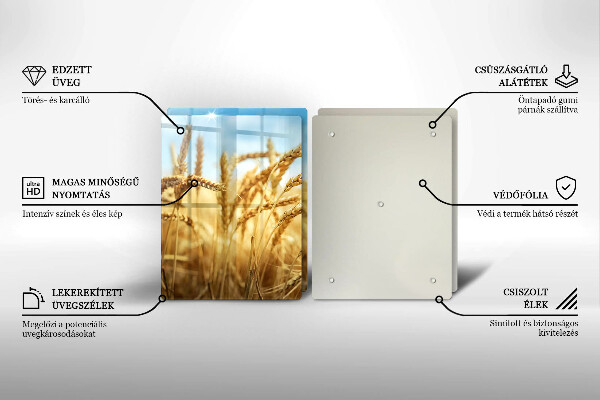 Induction hob cover Cereals in the field