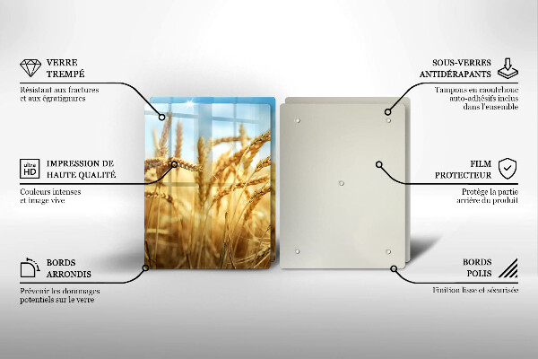 Induction hob cover Cereals in the field