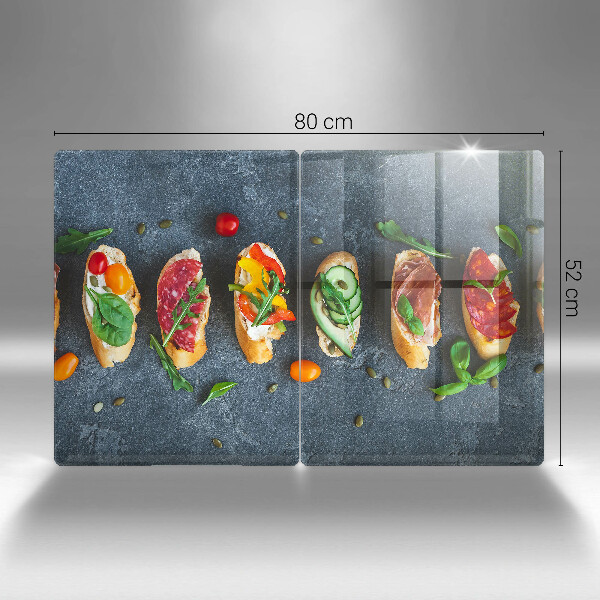 Induction hob cover Colorful Sandwiches