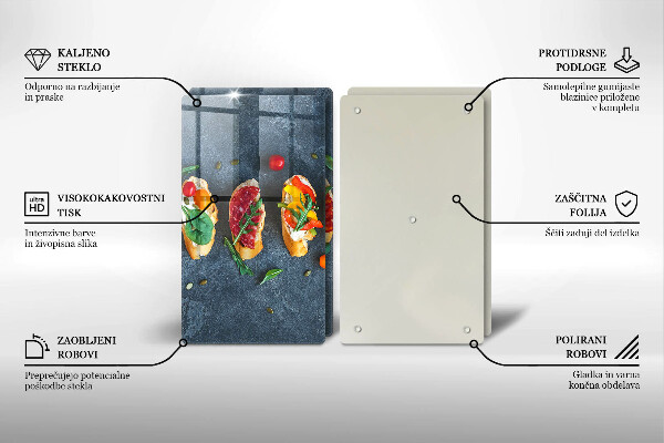 Induction hob cover Colorful Sandwiches