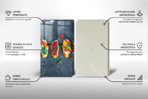 Induction hob cover Colorful Sandwiches