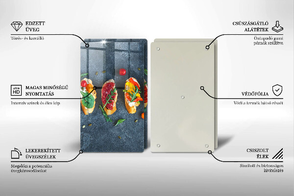 Induction hob cover Colorful Sandwiches