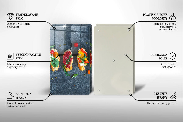 Induction hob cover Colorful Sandwiches