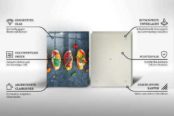 Induction hob cover Colorful Sandwiches