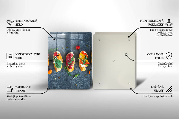 Induction hob cover Colorful Sandwiches