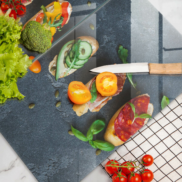 Induction hob cover Colorful Sandwiches