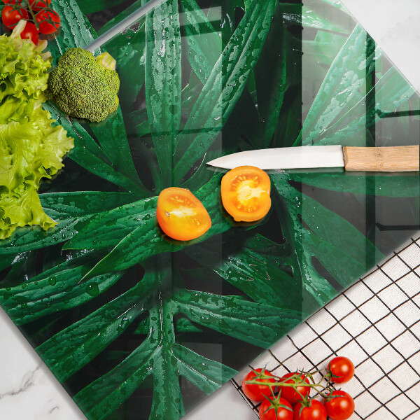 Induction hob cover Plants leaves