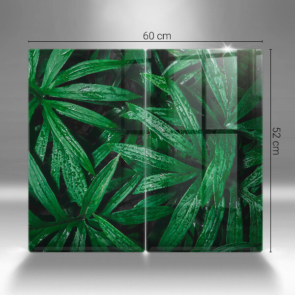 Induction hob cover Plants leaves