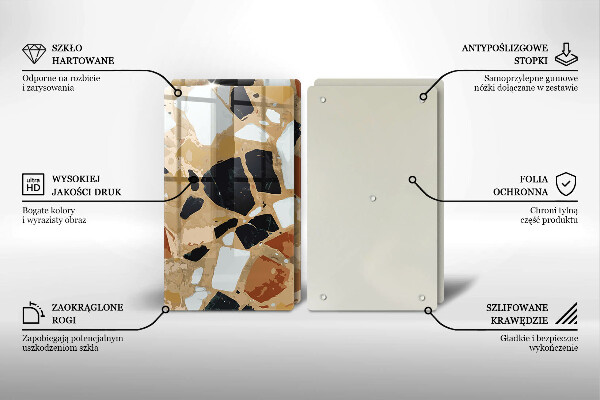 Kitchen worktop saver Decorative stones