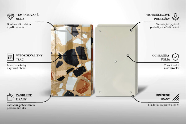 Kitchen worktop saver Decorative stones