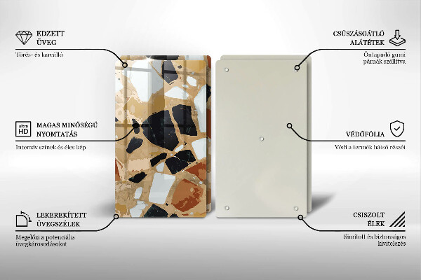 Kitchen worktop saver Decorative stones