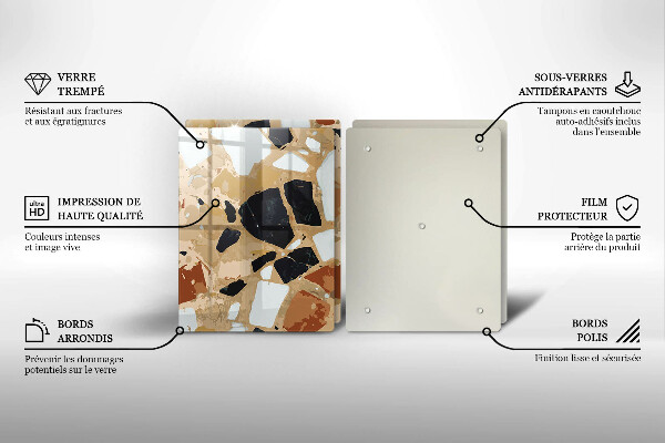 Kitchen worktop saver Decorative stones