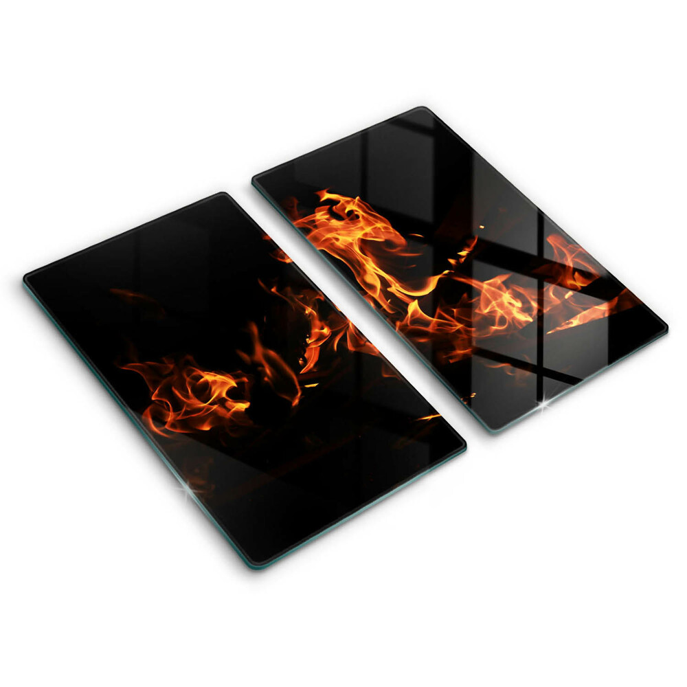 Induction hob cover Fire flame