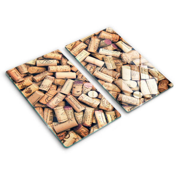 Kitchen worktop protector Wine corks pattern