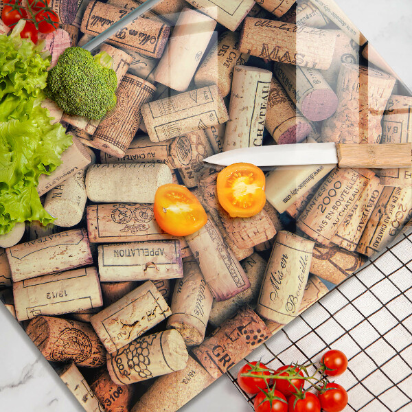 Kitchen worktop protector Wine corks pattern