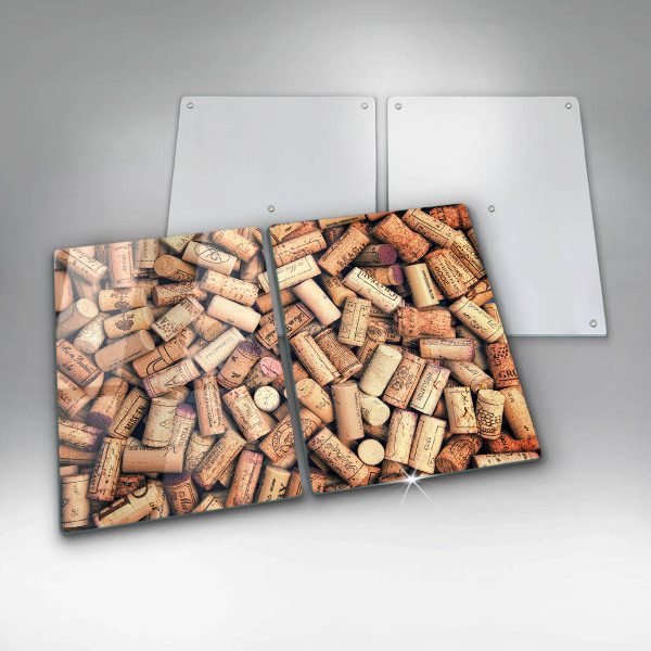 Kitchen worktop protector Wine corks pattern