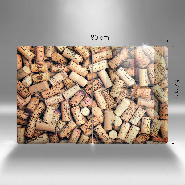 Kitchen worktop protector Wine corks pattern
