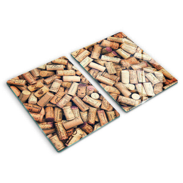 Kitchen worktop protector Wine corks pattern