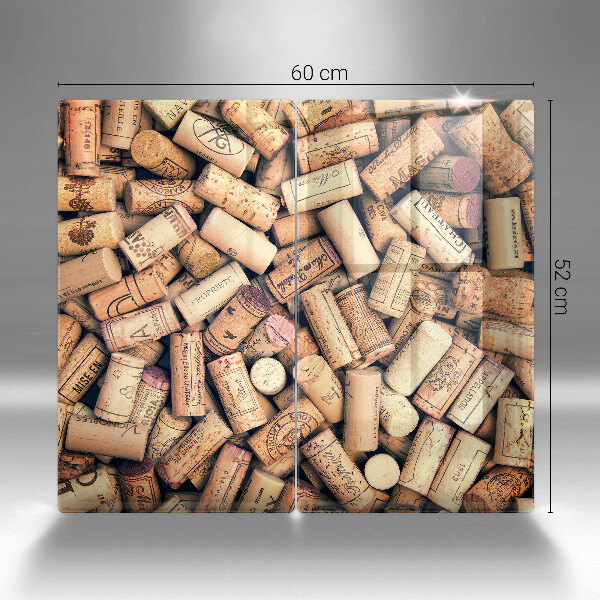 Kitchen worktop protector Wine corks pattern