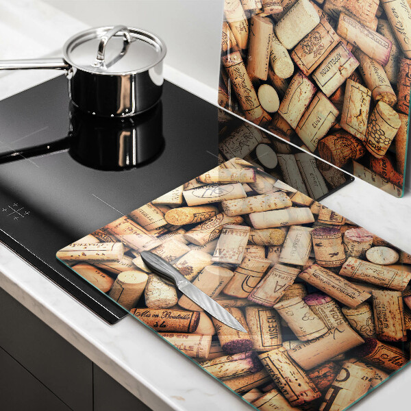 Kitchen worktop protector Wine corks pattern