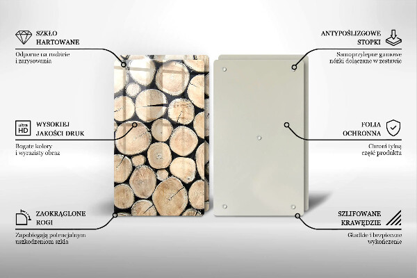 Kitchen worktop protector Wood trunks of the tree