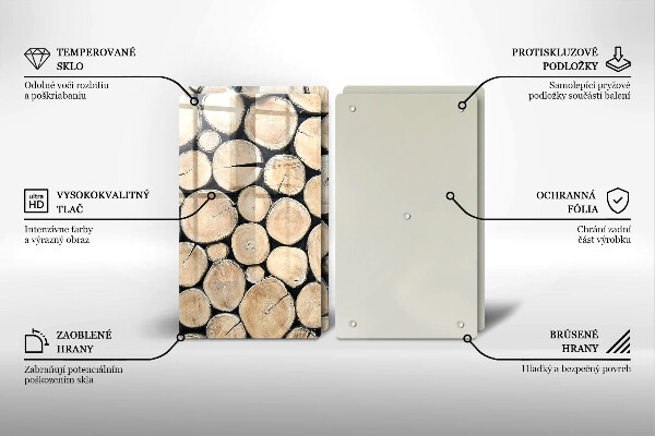 Kitchen worktop protector Wood trunks of the tree