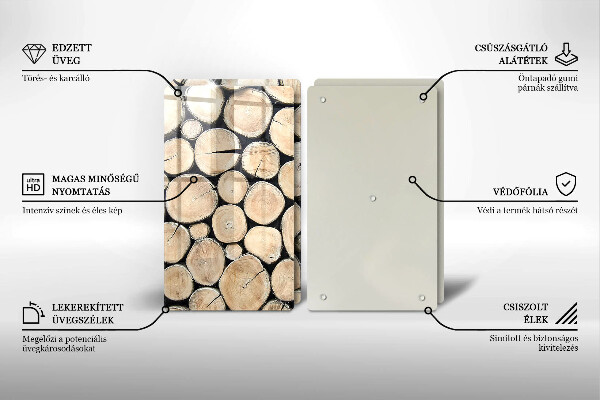 Kitchen worktop protector Wood trunks of the tree