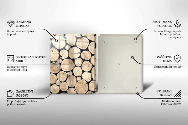 Kitchen worktop protector Wood trunks of the tree