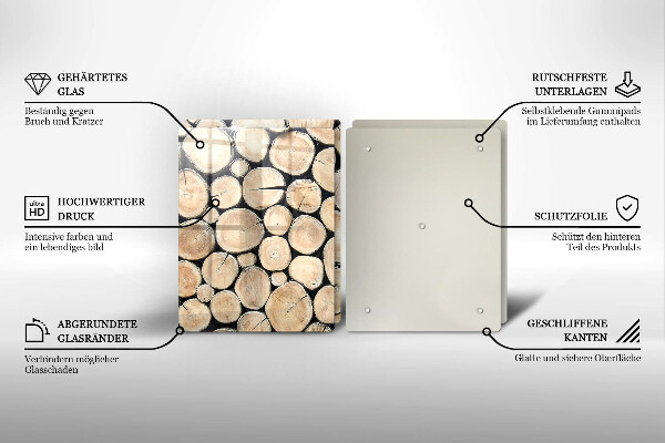 Kitchen worktop protector Wood trunks of the tree