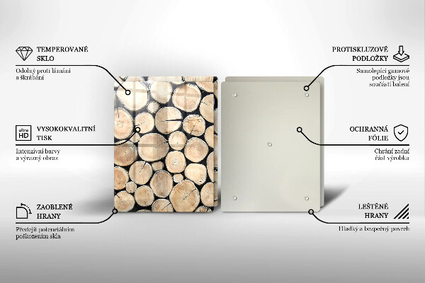 Kitchen worktop protector Wood trunks of the tree