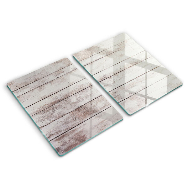 Induction hob cover Old wood boards