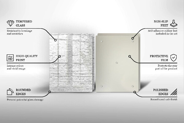 Induction hob cover Brick wall