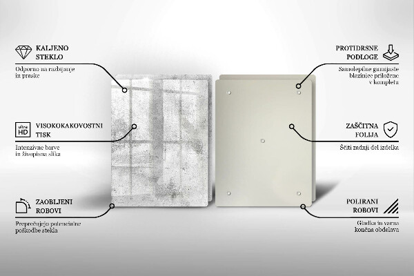 Induction hob cover Concrete texture