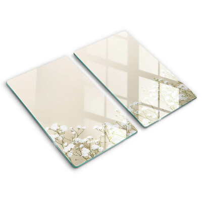 Induction hob cover Boho flowers