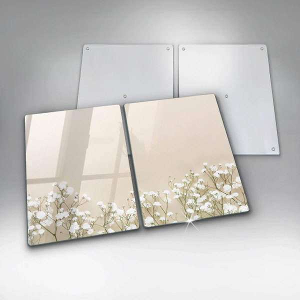 Induction hob cover Boho flowers