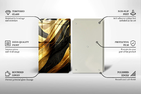 Induction hob cover Elegant abstraction