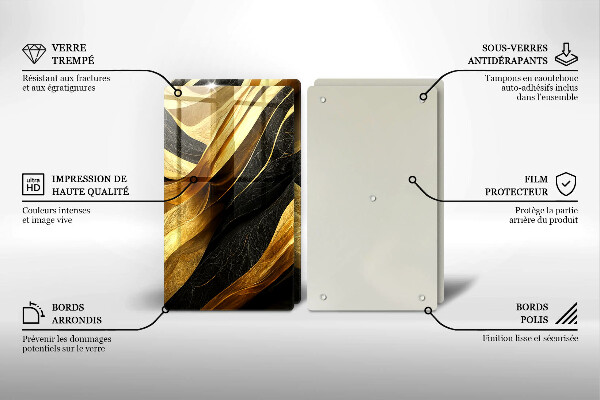 Induction hob cover Elegant abstraction