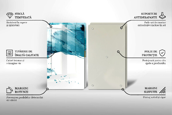 Induction hob cover Blue spots