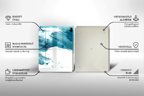 Induction hob cover Blue spots