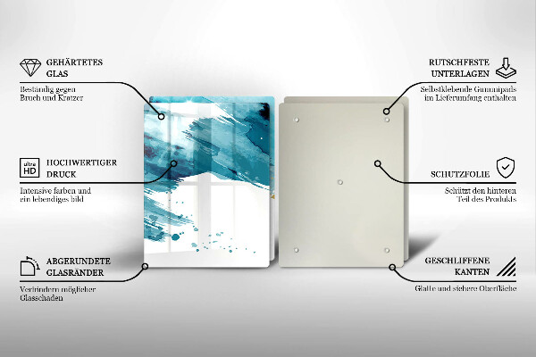 Induction hob cover Blue spots