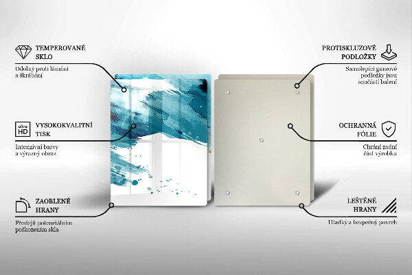 Induction hob cover Blue spots