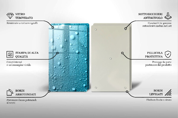 Induction hob cover Drops of water